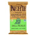 Kettle Brand Krinkle Cut Potato Chips Dill Pickle Case of 15 5 oz