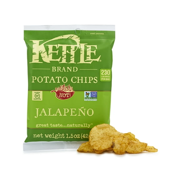 Kettle Brand Potato Chips 24 Ct x 1.5 Oz Jalapeno