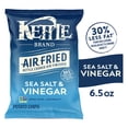 thumbnail image 1 of Kettle Brand Potato Chips, Air Fried Sea Salt & Vinegar Kettle Chips, 6.5 oz Bag, 1 of 12
