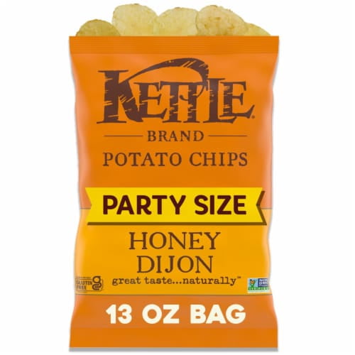 Kettle Brand Potato Chips Honey Dijon Kettle Chips Party Size 13 oz - Pack of 2