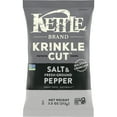 thumbnail image 1 of Kettle Brand Potato Chips, Krinkle Cut, Salt & Fresh Ground Pepper Kettle Chips, 7.5 oz Bag, 1 of 8