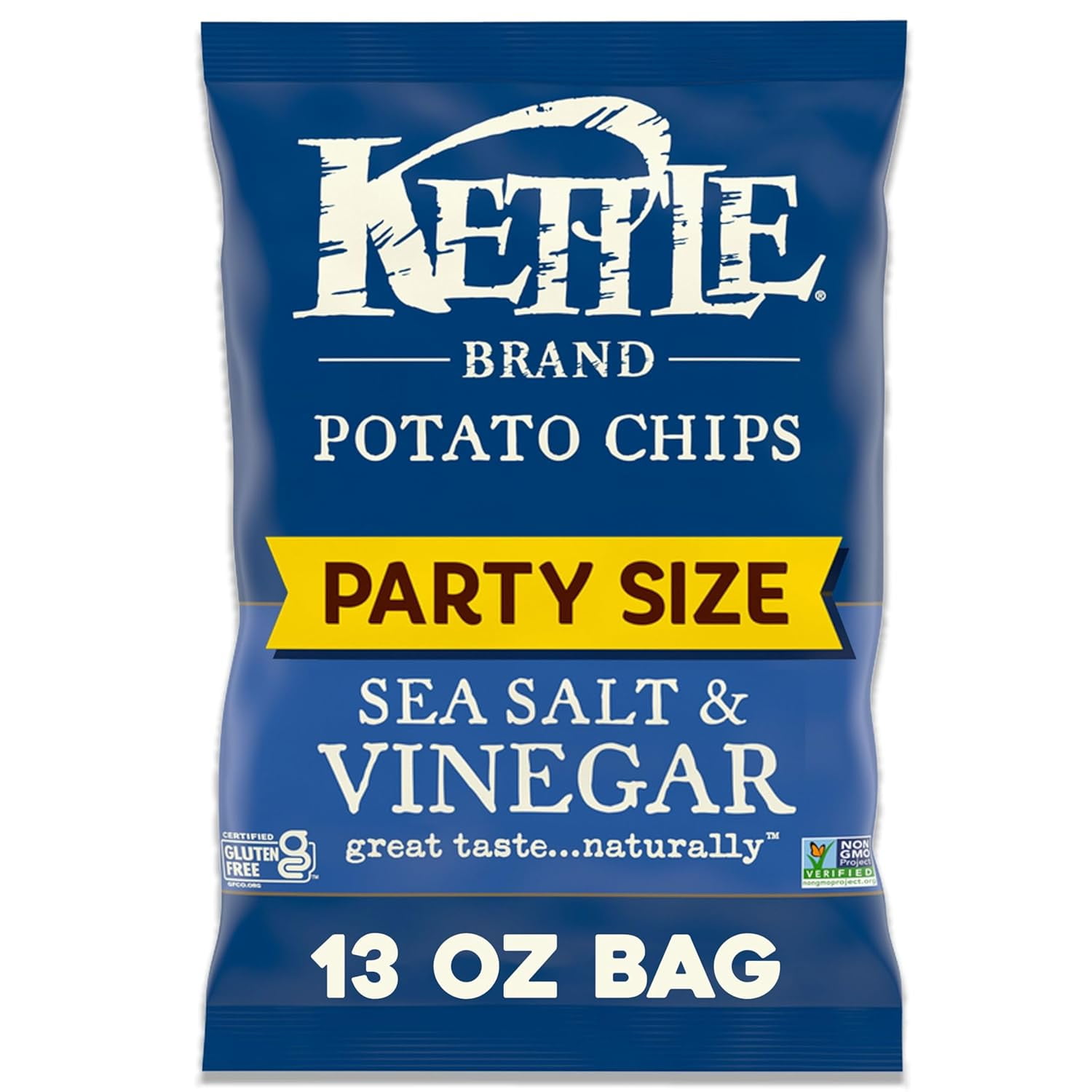 Kettle Brand Potato Chips Sea Salt \u0026 Vinegar Kettle Chips, 13 Oz