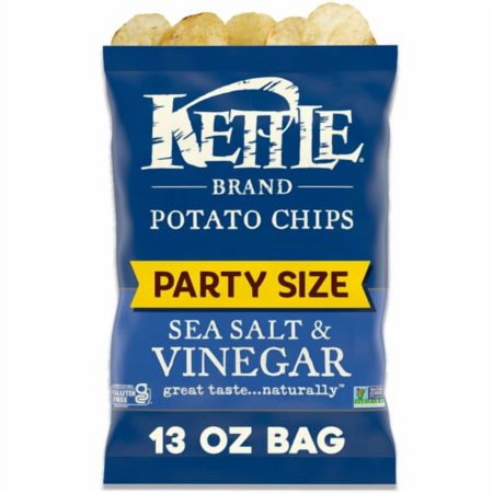 2X - Kettle Brand Sea Salt and Vinegar Kettle Potato Chips-13 oz