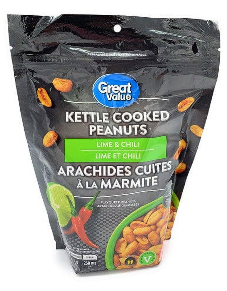 Kettle Cooked Lime & Chili Flavoured Peanuts by Great Value, 450g/15.9oz., {Imported from Canada