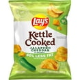 Kettle Cooked Potato Chips, 40 Less Fat Jalapeño Cheddar, 1.375 Ounce