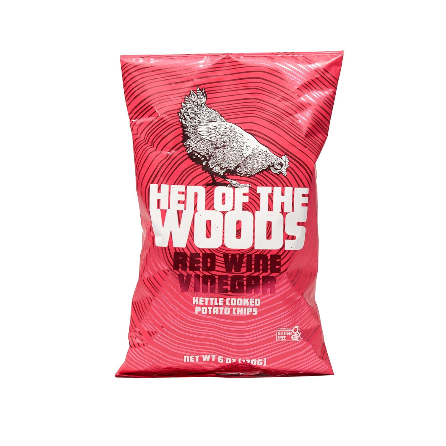 Kettle Cooked Potato Chips, Red Wine Vinegar Flavor, 6 Ounce Bag, 6Pack