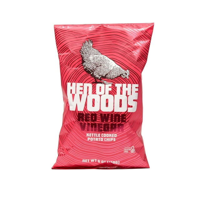 Kettle Cooked Potato Chips, Red Wine Vinegar Flavor, 6 Ounce Bag, 6