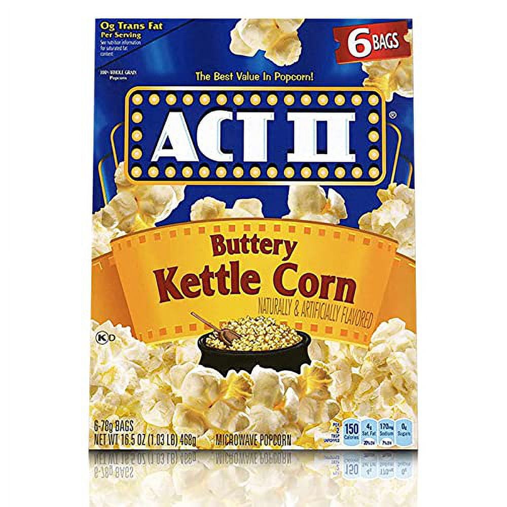 Kettle Corn ACT II Buttery Kettle Corn 6 Bags