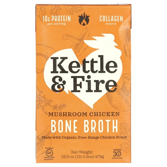 Kettle & Fire Bone Broth Mushroom Chicken 16.2 oz