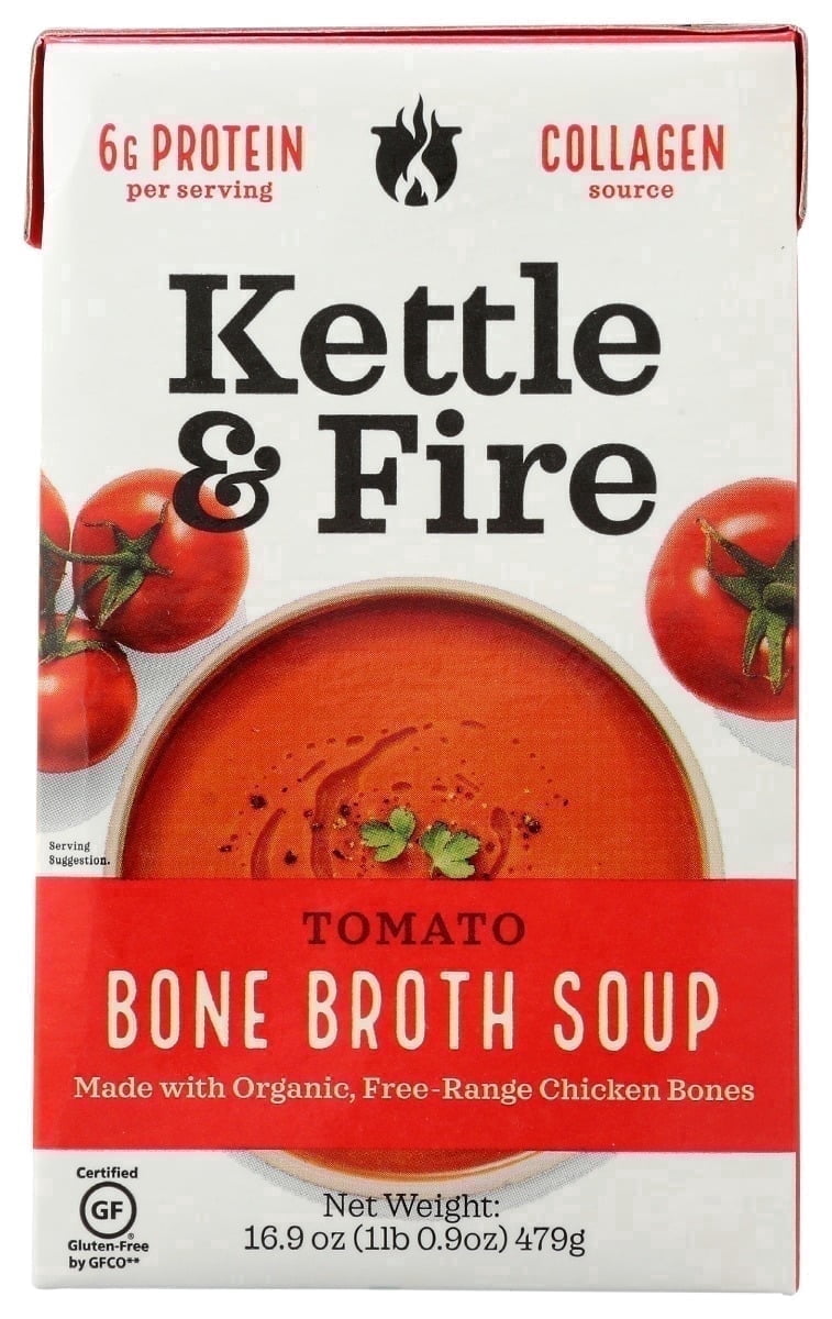Kettle & Fire Broth Soup, Creamy Tomato, 16.9 fl oz