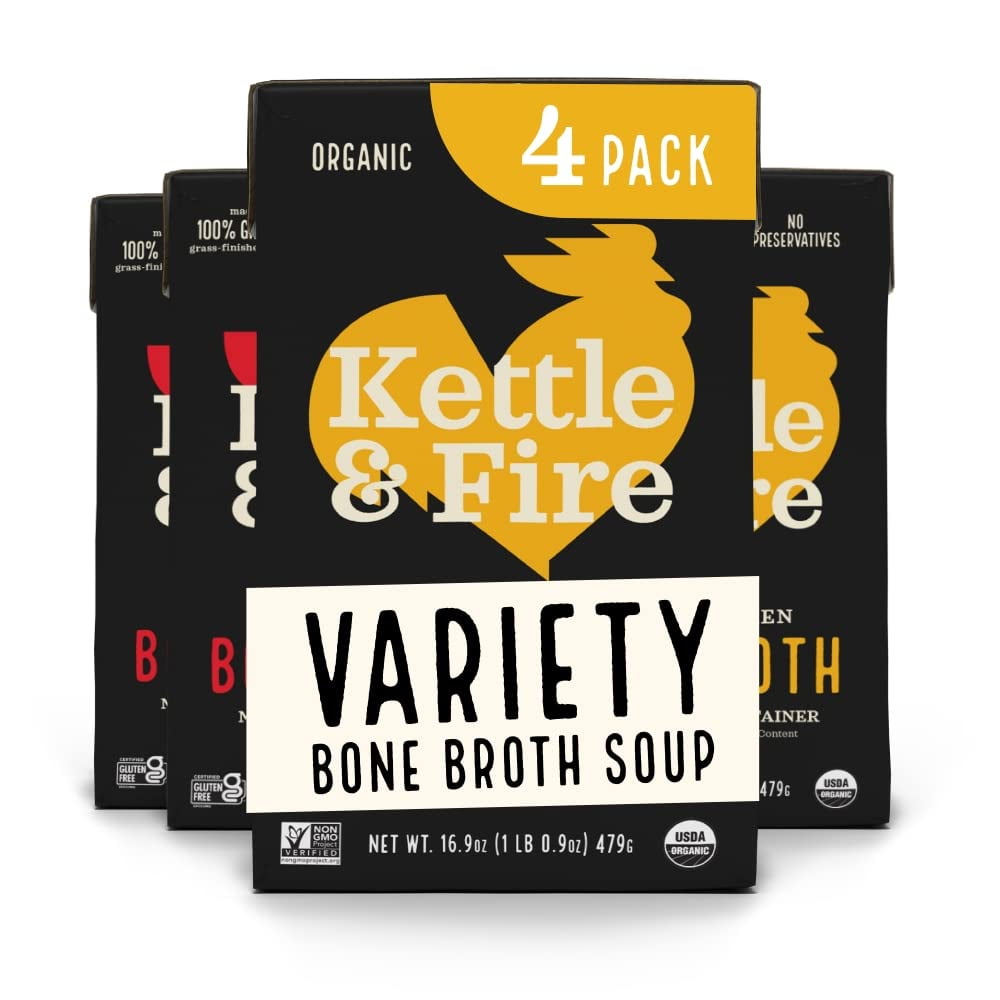 Kettle and Fire Classic Beef and Classic Chicken Beef Bone Broth