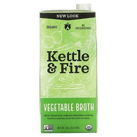 Kettle & Fire Premium Vegetable Cooking Broth 32 oz