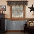 thumbnail image 1 of VHC Brands Kettle Grove Window Curtain, Valance Block Border, Black, 16x72, 1 of 5