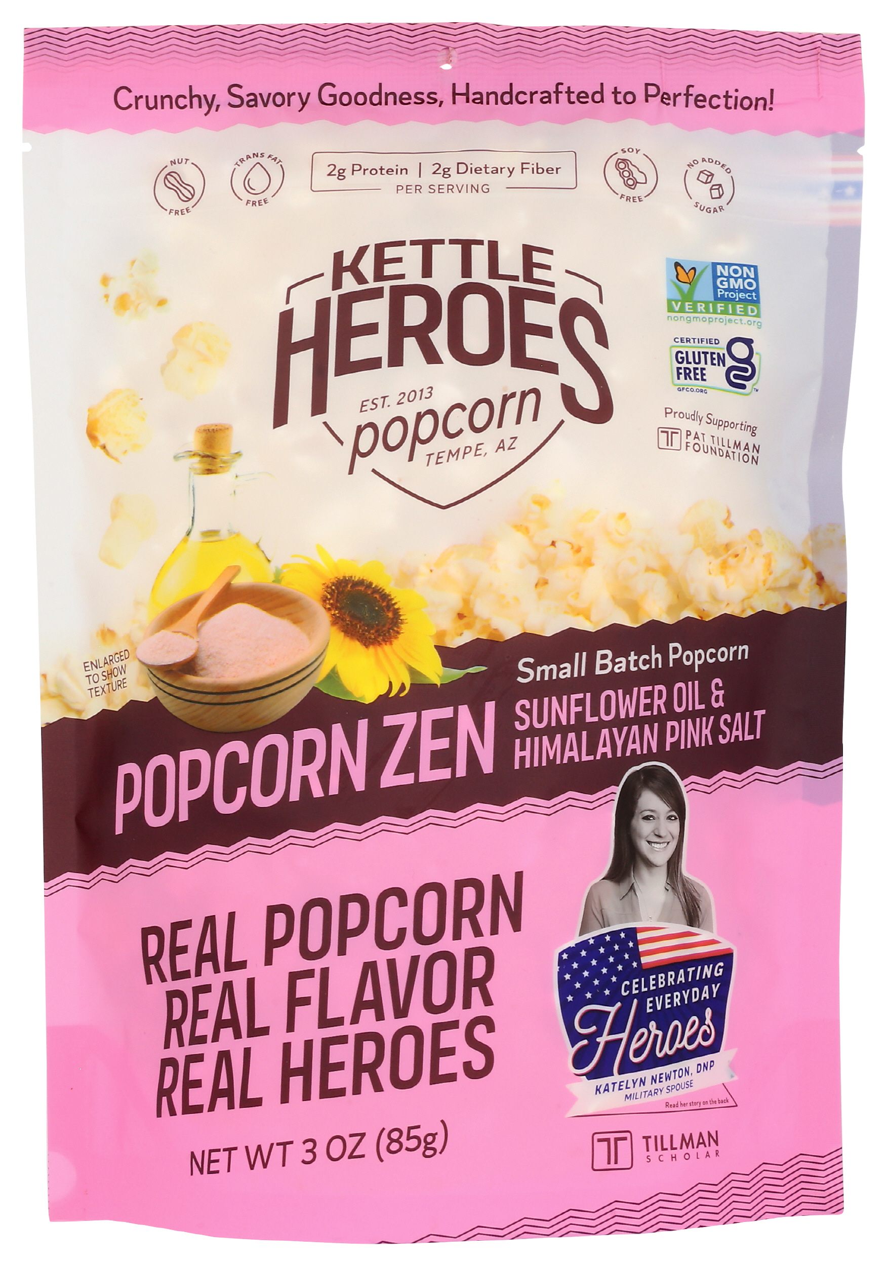 Kettle Heroes, Popcorn Zen, 3 Ounce, Pack Of 6