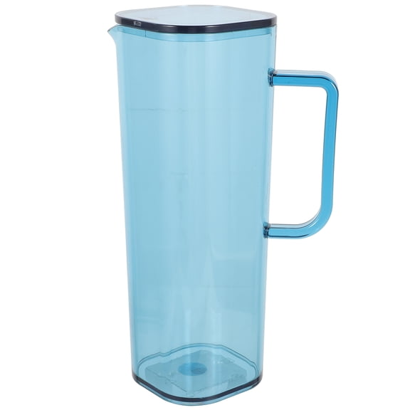 Raindrops Blue Acrylic Water Pitcher Large Capacity Ergonomic Handle for Family and Party Use 2.5L