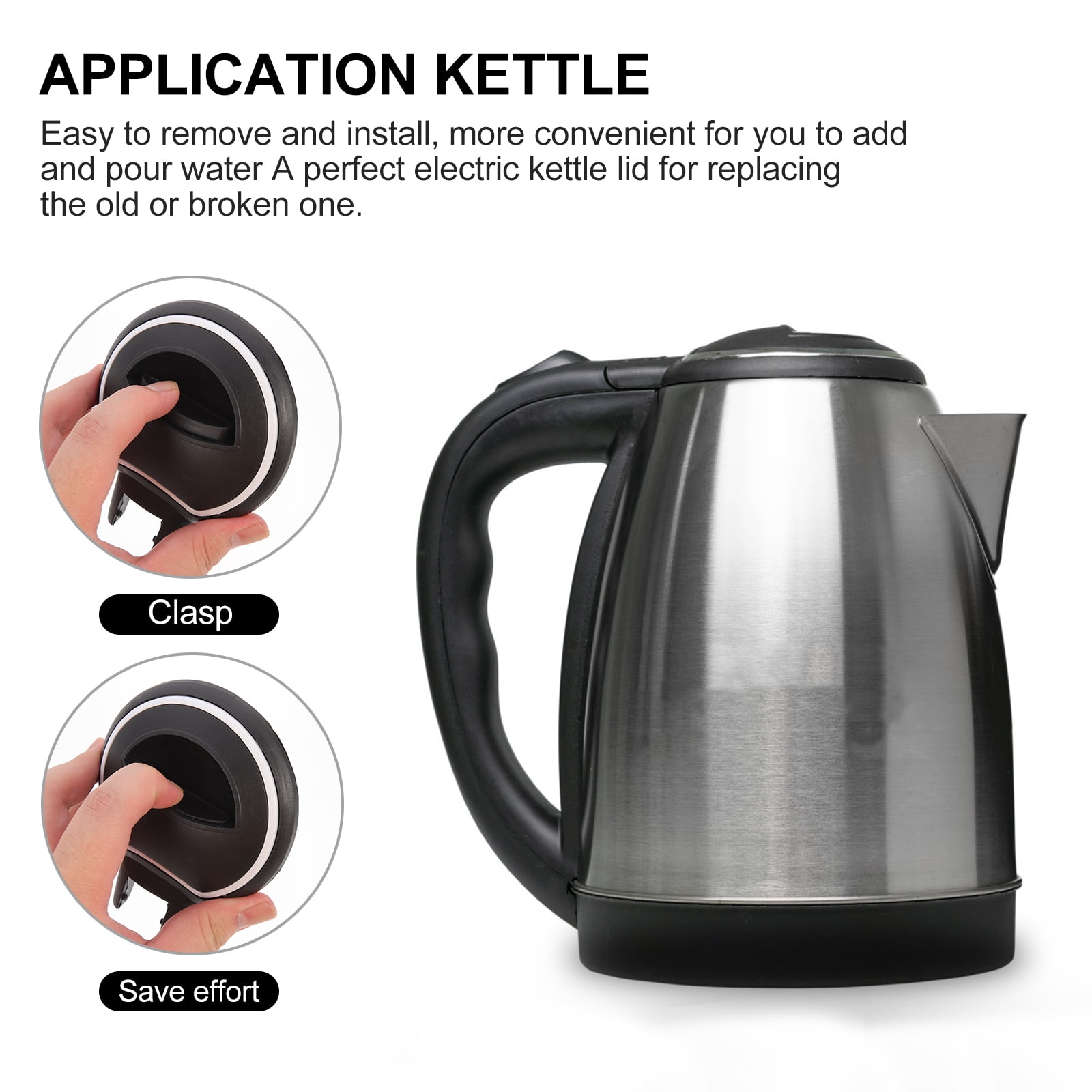 Kettle Lid Electric Replacement Tea Teapot Cover Water Steel Parts