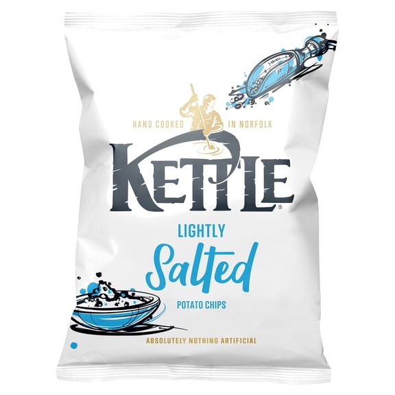 Kettle Lightly Salted Potato Chips 130G, Imported from Britain