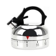 Kettle Shaped Mechanical Rotating Kitchen Timer 60 Minutes Max