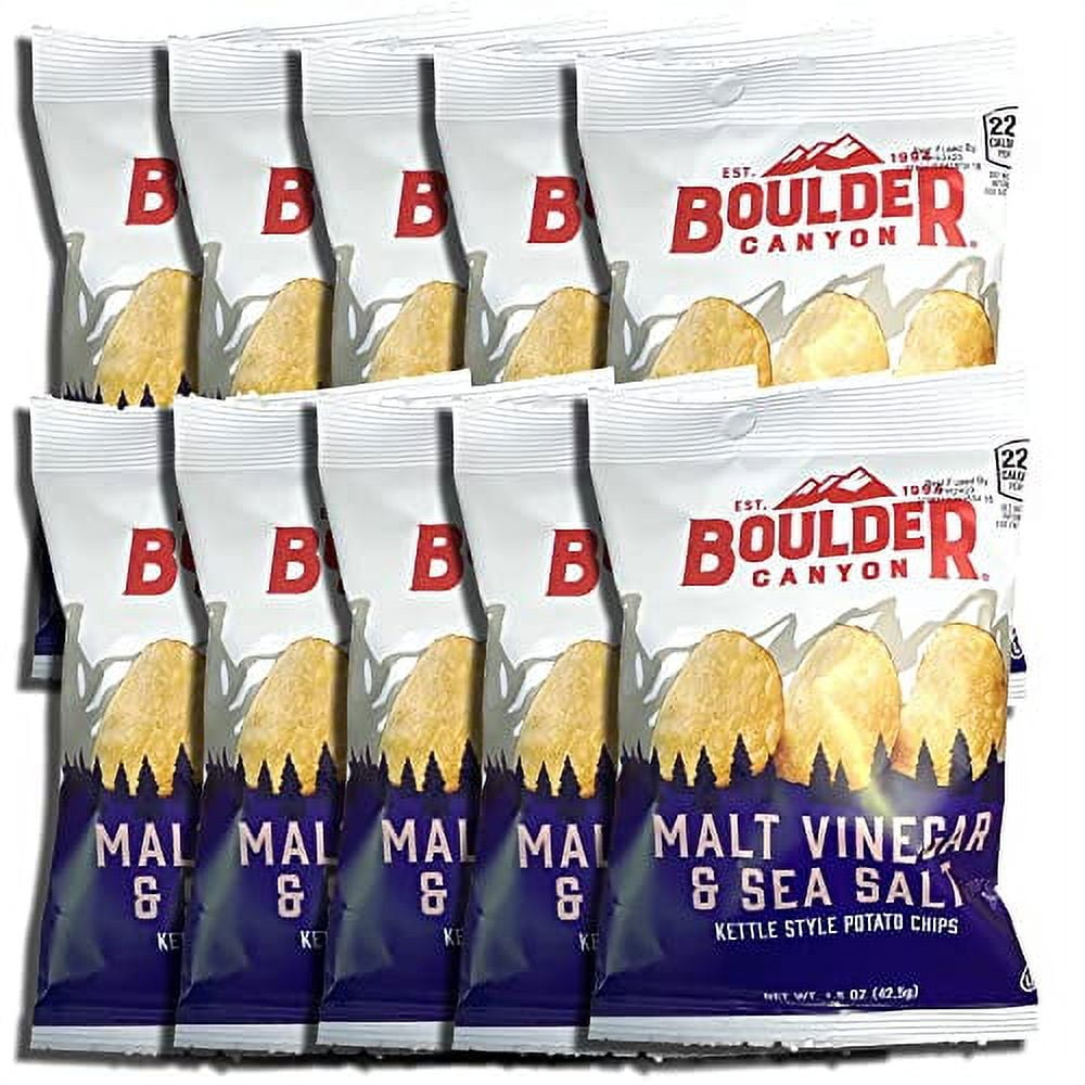 Kettle Style Potato Chips from Boulder 1.5 Oz (Malt Vinegar, 10