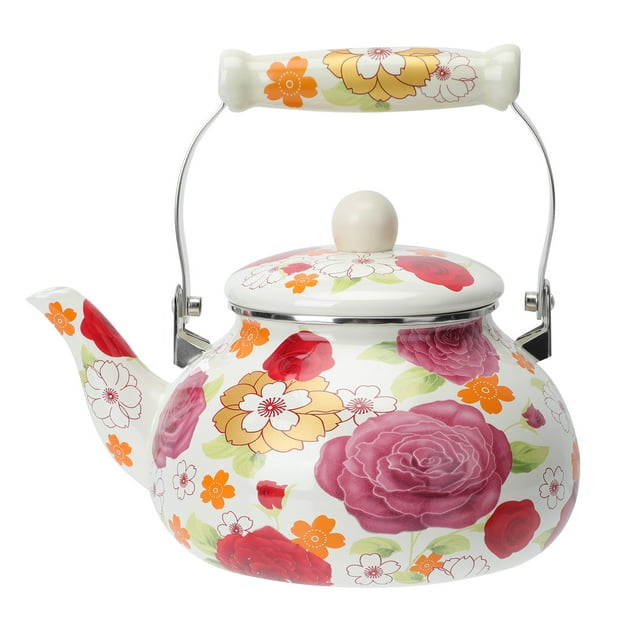 Kettle Tea Water Enamel Pot Kettles Cold Stovetop Porcelain Pots Style