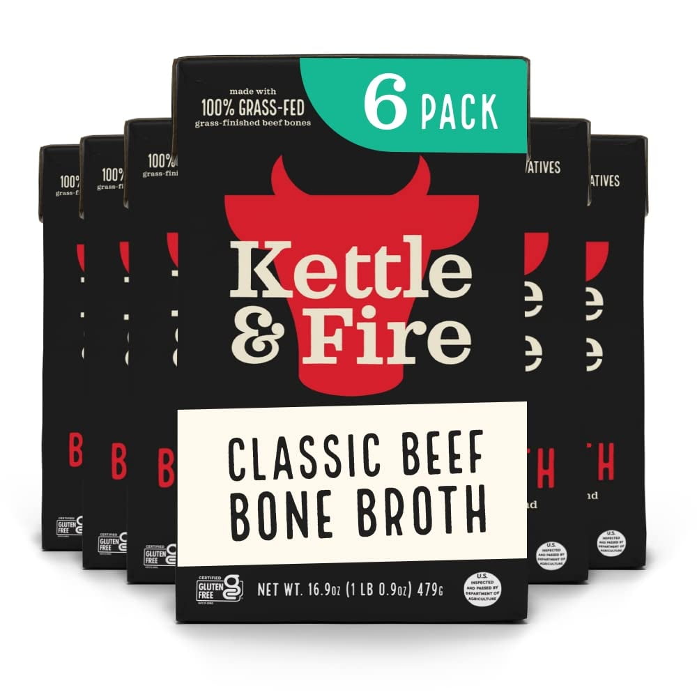 Kettle and Fire Classic Beef Bone Broth, Keto, Paleo, and Whole 30