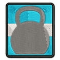 thumbnail image 1 of Kettlebell Weight Solid Applique Multi-Color Embroidered Iron-On Patch - 2.5 Inch Small, 1 of 5