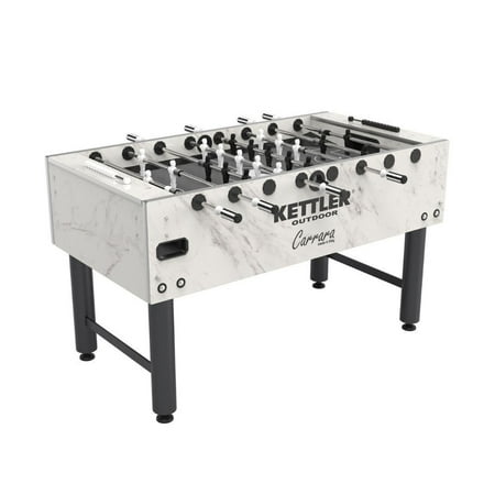 KETTLER Carrara Outdoor Foosball Table with 360 Degree Goalie Rotation, 5 Resin Balls, 5 Cork Balls and Premium Storage Cover