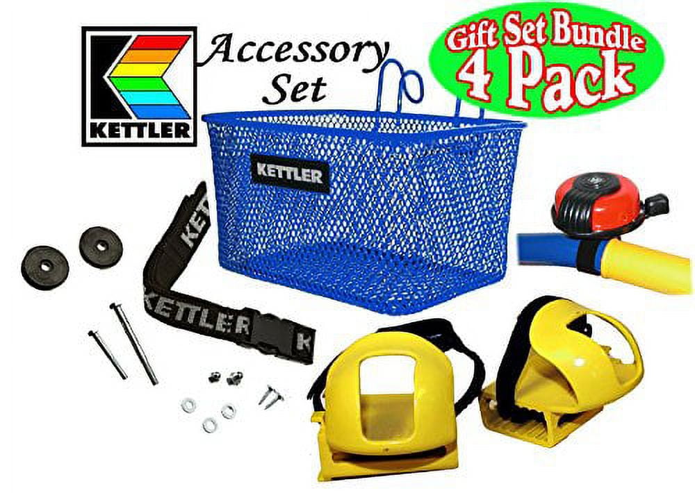Kettler Tricycle Universal Accessory Set with Blue Metal Basket
