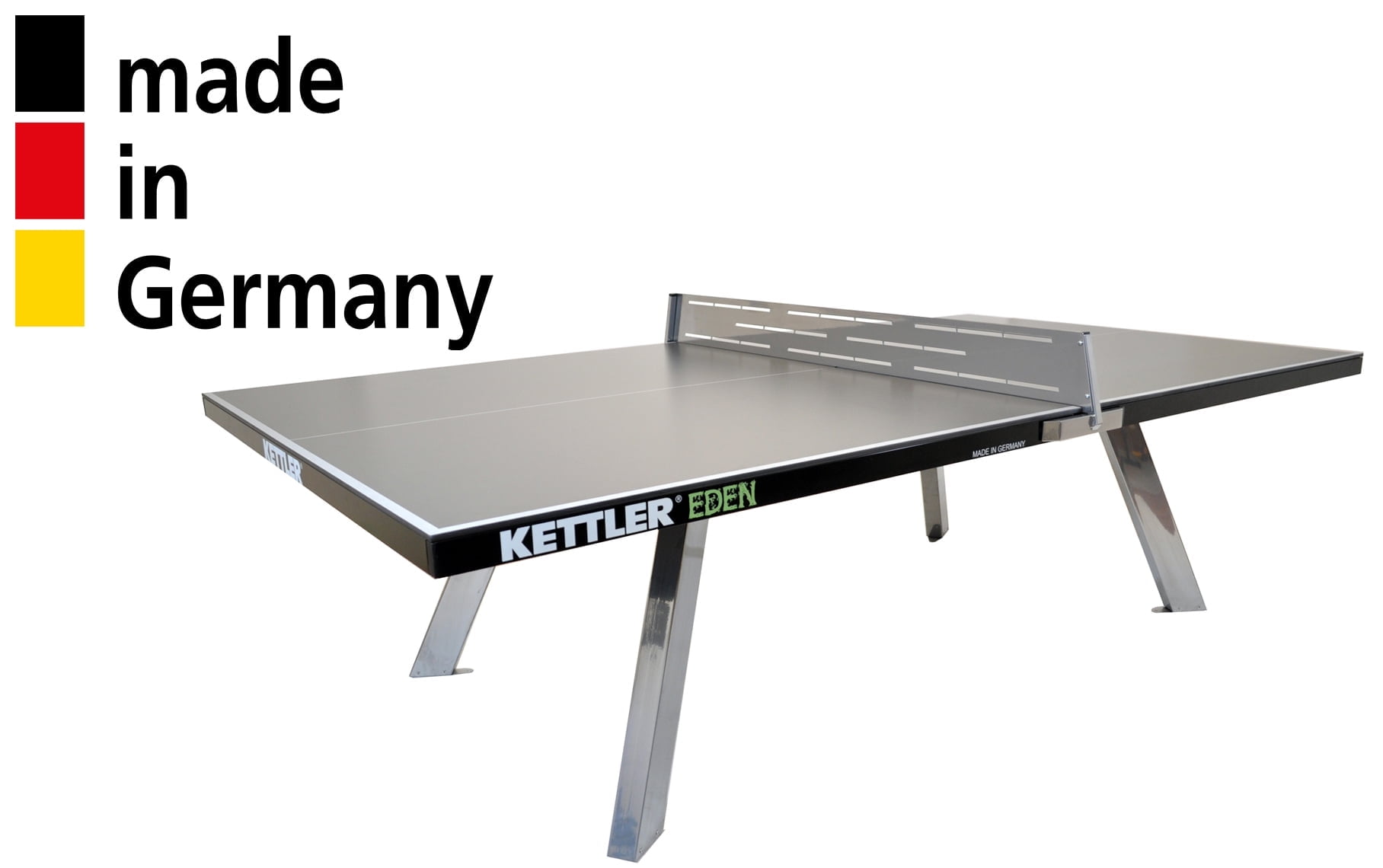 Kettler USA Table Tennis Table Net and Post Set Eden Tournament Grade Outdoor Table Tennis Table