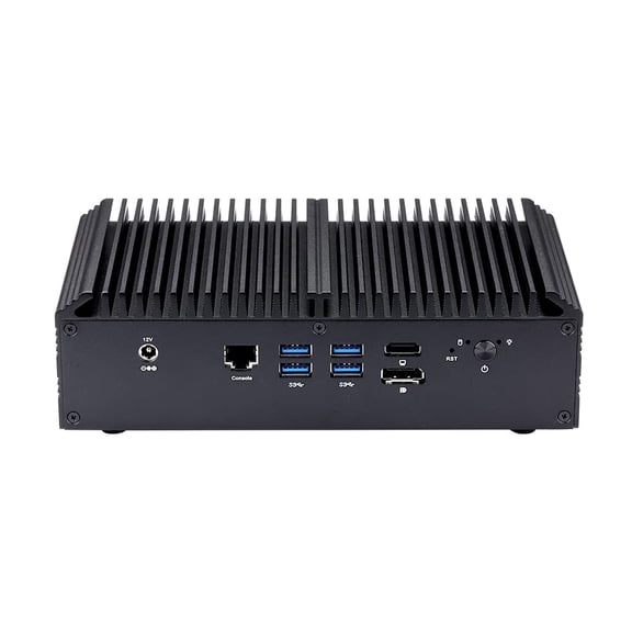 Kettop Firewall Box Mi5405L8 Intel Pentium 5405U,2.3 Ghz (Barebone WiFi) AES-Ni,Fanless Business Mini Computer,8 X 2.5G LAN Mini Pc/Industrial Pc