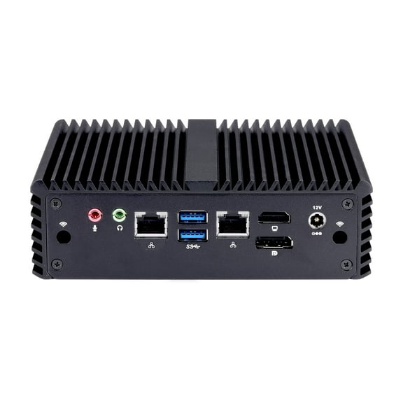 Kettop Industrial Mini Pc Mi5205C4 Celeron Processors 5205U (4Gb Ddr4 Ram 128Gb Ssd) Mini Pc, Dual LAN 4 Com 3 M.2 Mini Industrial Pc X86 Support Linux