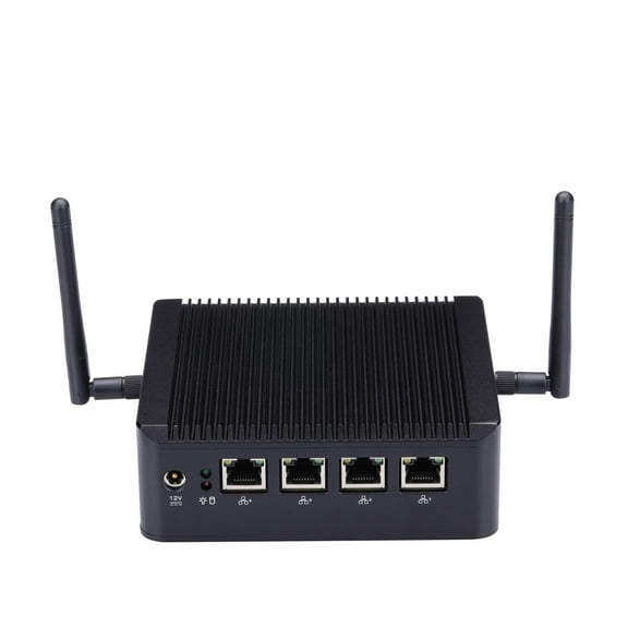 Kettop Mini Pc Mi19W with 8Gb Ddr3 Ram 256Gb Ssd Wifi 4 LAN Port, Vga, 4 USB Port, Celeron J1900 Processor Quad Core 2 Ghz, Fanless Mini Pc J1900