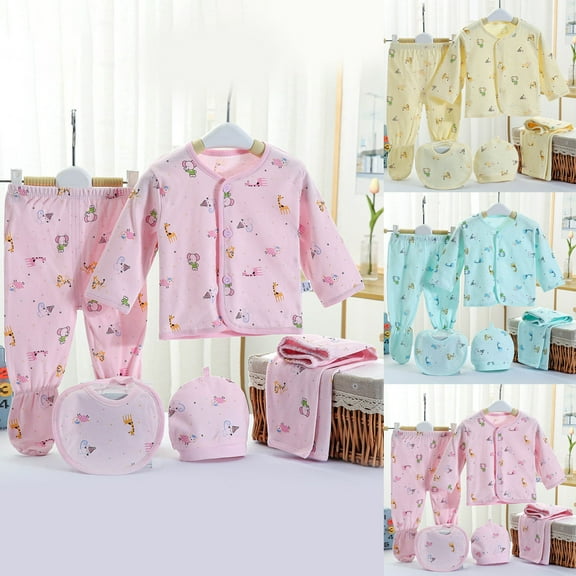 Ketyyh-chn99 0-3 Months Baby Boy Clothes Baby Must Haves For Newborns Coat+2 Pants+Hat+Bib 5PCS Size for 0-3 Months,Yellow