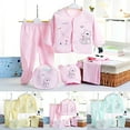 thumbnail image 1 of Ketyyh-chn99 0-3 Months Baby Girl Clothes Boy Girl Clothes and Accessories Set for Baby Boy and Girl Tops+2 Pants+Bib+Hat 5PCS Size for 0-3 Months,Yellow, 1 of 7