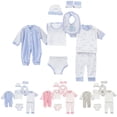 thumbnail image 1 of Ketyyh-chn99 0-3 Months Baby Girl Clothes Baby Boy Clothes 2 Jacket+Pants+Jumpsuit+Bib+Hat+Shoes+Socks 8PCS Size for 0-3 Months,Blue, 1 of 7