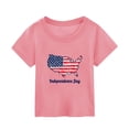 thumbnail image 1 of Ketyyh-chn99 4th Of July Clothes for Kids American Flag USA T shirt for Boys Girls Tops Cute Kids Independence Day Patriotic Shirt Tshirt Pink,3-4 Years, 1 of 3