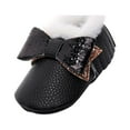 thumbnail image 1 of Ketyyh-chn99 Baby Booties Fall Shoes Baby Girl Boy Cotton Booties Slippers Soft Bedroom Shoes Non-Skid Ankle Boots Black,4, 1 of 5