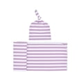 thumbnail image 1 of Ketyyh-chn99 Baby Boy Baby Girls Cotton Flannel Receiving Blankets with Hat 2Pcs/Set Purple, 1 of 5