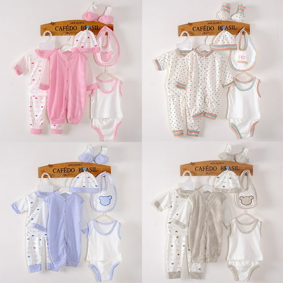 Ketyyh-chn99 Baby Boy Clothes 0-3 Months Baby Boy Bodysuit and Pant Set 2 Jacket+Pants+Jumpsuit+Bib+Hat+Shoes+Socks 8PCS Size for One Size,Khaki