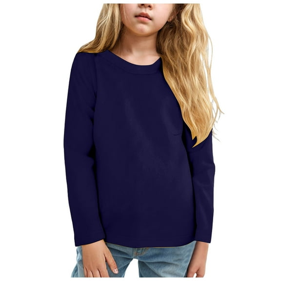 Ketyyh-chn99 Baby Boy Clothes Boys Fashion Toddler Boys Waffle Shirt with Long Sleeves Size for 4-5 Years,Navy