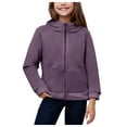 thumbnail image 1 of Ketyyh-chn99 Baby Boy Girl Clothes Zip-Up Hoodies Baby Infant Boys Girls Winter Coat Fleece Outwear Jacket Warm Clothes Hooded Size for 5-6 Years,Dark Purple, 1 of 5