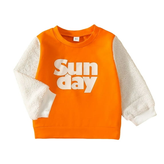 Ketyyh-chn99 Baby Boy Girl Clothes Zip-Up Hoodies Oversized Zip Up Hoodie Baby Knit Sweatshirt Cozy Crewneck for Infants & Toddlers Perfect for Outdoor Adventures Size for 12-18 Months,Orange