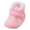 thumbnail image 1 of Ketyyh-chn99 Baby Boy Girl Winter Boots Kids Shoes Baby Boy Girl Soft Fleece Booties Stay On Slippers Socks Shoe Non Skid Toddler First Walkers Winter Ankle Crib Shoes Pink,4.5, 1 of 5