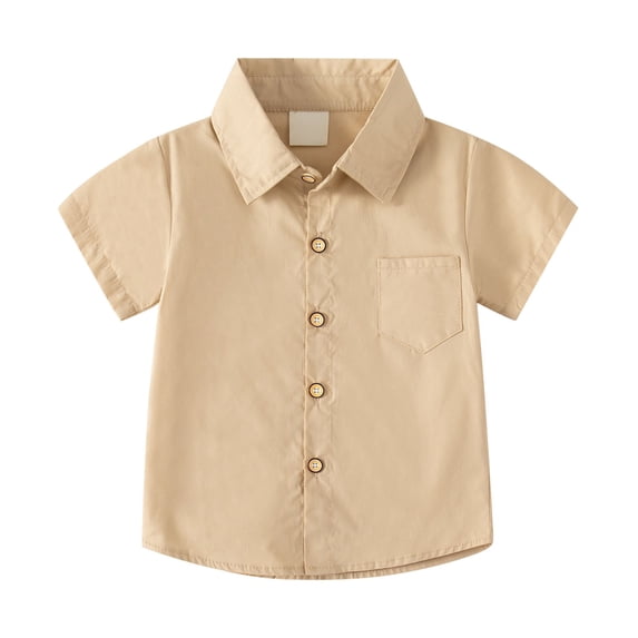 Ketyyh-chn99 Baby Boys Clothing Fashion Short Sleeve T Shirts Boys Autumn Clothes Khaki,3-4 Years