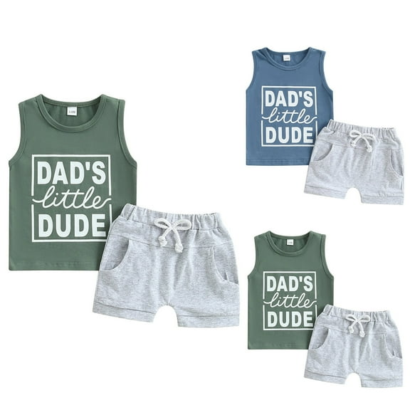 Ketyyh-chn99 Baby Boys' T-Shirt and Shorts Set 2025 Toddler Baby Boy Clothes Embroidered Print T-Shirt and Striped Shorts 2 Piece Outfit Set Size for 2-3 Years,Blue