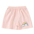 thumbnail image 1 of Ketyyh-chn99 Baby Girl Shorts Toddler Girl Shorts Toddler Baby Girls Shorts Casual Summer Ruffled Waist Wide Leg Loose Bottoms Size for 12-18 Months,H, 1 of 3