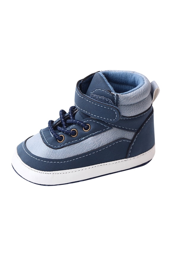 Baby Girl Sneakers Toddler Boy Shoes High-Top First Walker Sneakers Ankle Support Baby Shoes for Early Walkers for 5,Blue