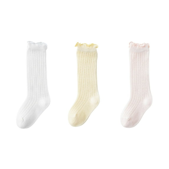 Ketyyh-chn99 Baby Girl Socks Baby and Toddler Girl Boys Ankle Socks 3 Pairs,Pink,M