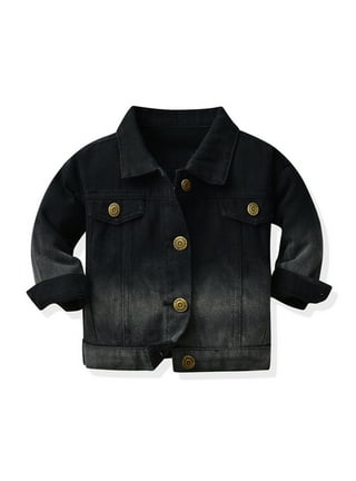 Kids Black Denim Jacket