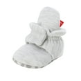 thumbnail image 1 of Ketyyh-chn99 Baby Girls Boys Cotton Boots Newborn Winter Cozy Fleece Booties Infant Socks Shoes for Kids Knit Baby Booties for 0-6 Months,Grey, 1 of 3